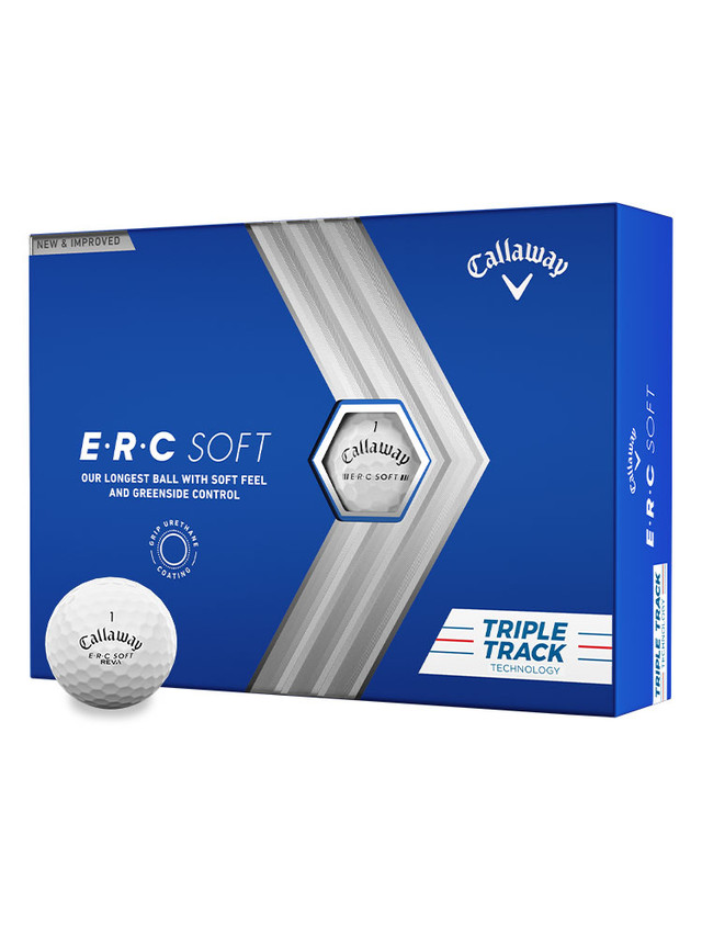 Callaway ERC Soft Triple Track Golf Balls White 2023 – 1 Dozen – Golf ...